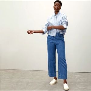 Everlane The Easy Jean Elastic Waist Pull On Crop Style